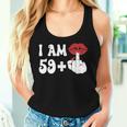 I Am 59 1 Middle Finger & Lips 60Th Birthday Girls Women Tank Top Gifts for Her