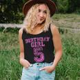 5Th Birthday Sports Jersey5 Year Old Girl Party Women Tank Top Gifts for Her