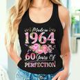 60 Year Old Made In 1964 Birthday Floral 60Th Birthday Women Women Tank Top Gifts for Her