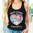 Adios School Hello Pool Flamingo Teacher Summer Women Tank Top Gifts for Her