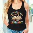 Adventure Begins At Your Library Summer Reading 2024 Groovy Women Tank Top Gifts for Her