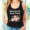 Advocate For Equal Voices Empower Equal Rights Women Tank Top Gifts for Her