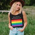 Aesthetic Lgbt Rainbow Flag Kiss Whoever The Fuck You Want Women Tank Top Gifts for Her