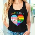 Ally Rainbow Flag Heart Lgbt Gay Lesbian Support Pride Month Women Tank Top Gifts for Her