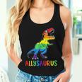 Allysaurus Lgbt Dinosaur Rainbow Flag Ally Lgbt Pride Women Tank Top Gifts for Her