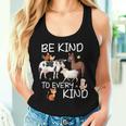Animal Love Vegetarian Vegan Be Kind To Every Kind Women Tank Top Gifts for Her