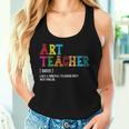 Art Teacher Definition Camiseta sin mangas para mujer Regalos para ella