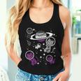 Asexual Cats Planet Ace Pride Flag Lgbt Space Girl Kid Women Tank Top Gifts for Her