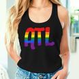 Atl Atlanta Gay Pride Rainbow Flag Women Tank Top Gifts for Her