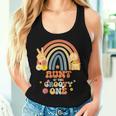 Aunt Of The Groovy One Rainbow Boho Birthday Party Women Tank Top Gifts for Her