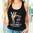 Autism Awareness Acceptance Giraffe Its Ok To Be Different Women Tank Top Gifts for Her