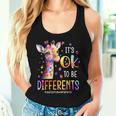 Autism Awareness Cute Giraffe Animal It's Ok To Be Different Women Tank Top Gifts for Her