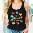 You Are Awesome Autism Rainbow Puzzles Autism Awareness Women Tank Top Gifts for Her
