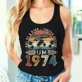 Awesome Since June 1974 Vintage 50Th Birthday Dad Women Women Tank Top Gifts for Her