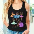 Ballerina Black African American Dancing Ballet Dance Women Tank Top Gifts for Her