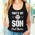 Baseball Mama Papa Lustig Das Ist Mein Sohn Da Draußen Baseball Tank Top Frauen Geschenke für Sie