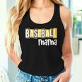 Baseball Mama Yellow Leopard Print Baseball Mom Gear Sports Women Tank Top Gifts for Her