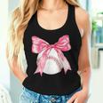 Baseball Mom Coquette Pink Bow Baseball Mama Women Tank Top Gifts for Her