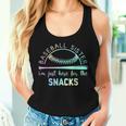 Baseball Sister I'm Just Here For The Snack Baseball Women Tank Top Gifts for Her