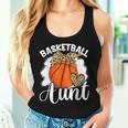 Basketball Aunt Leopard Heart Auntie Mother's Day Women Tank Top Gifts for Her