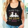 Become Big Sister Unicorn 2022 Women Tank Top Gifts for Her