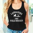 Black Yellow Chocolate Lab Mom Dad And Field Hockey Labrador Women Tank Top Gifts for Her