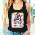 Bleached Mimi Life Messy Bun Tie Dye Glasses Mother's Day Women Tank Top Gifts for Her