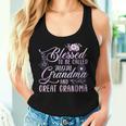 Blessed To Be Called Mom Grandma And Great Grandma Flower Women Tank Top Gifts for Her