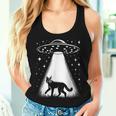 Bobcat Dad Mom Lover Alien Ufo Women Tank Top Gifts for Her