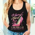 Born In March Quote Girls March Birthday Bday Women Tank Top Gifts for Her