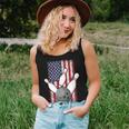 Bowling Bowler Usa American Flag Patriotic Women Tank Top Gifts for Her