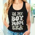 In My Boy Mom Era With Checkered Pattern Groovy Mom Of Boys Women Tank Top Gifts for Her