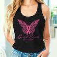 Breast Cancer Awareness Pink Butterfly Pink Ribbon Women Women Tank Top Gifts for Her