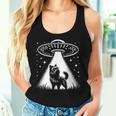 Brüssel Griffon Mama Papa Hund Lustiges Alien Ufo Tank Top Frauen Geschenke für Sie