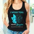 Butterfly For My Daughter Support Cervical Cancer Awareness Women Tank Top Gifts for Her