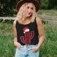 Cactus Christmas Pajamas Family Red Plaid Buffalo Women Tank Top Gifts for Her