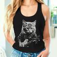 Cat For Men Guitar Cat Rock Cat Playing Guitar Women Tank Top Gifts for Her