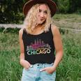 Chicago Illinois Skyline City Souvenir Girls Women Tank Top Gifts for Her