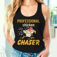 Chicken Professional Chaser Farmer Farm Women Tank Top Gifts for Her
