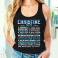 Christine Name Facts Personalized Name Birthday Women Tank Top Gifts for Her