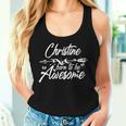 Christine Name Personalized Birthday Joke Women Tank Top Gifts for Her
