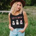 Christmas Let It Snow Snowman Winter Xmas For Women Women Tank Top Gifts for Her