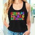 Cinco De Drinko Bitchachos Groovy Cinco De Mayo Drinking Women Tank Top Gifts for Her