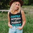 Coffee Scrubs And Rubber Gloves Medical Nurse Women Tank Top Gifts for Her