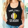 Cool Softball Mom Baseball Sorry I Can't Its Baseball Season Women Tank Top Gifts for Her