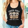 Costa Rica Sloth Like A Boss Costa Rican Travel Vacation Women Tank Top Gifts for Her