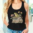 Cottagecore Aesthetic Frog Reading Book Mushroom Lover Women Tank Top Gifts for Her