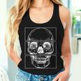 Cráneo Nu Goth Cuello Camiseta sin mangas para mujer Regalos para ella