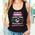 Crazy Football Mum Footballer Tank Top Frauen Geschenke für Sie