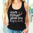 Crazy Proud Soccer Goalkeeper Mom Of A Soccer Goalie Women Tank Top Gifts for Her